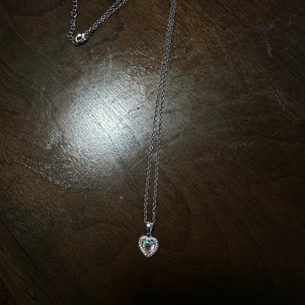Silver Heart Pendant Necklace